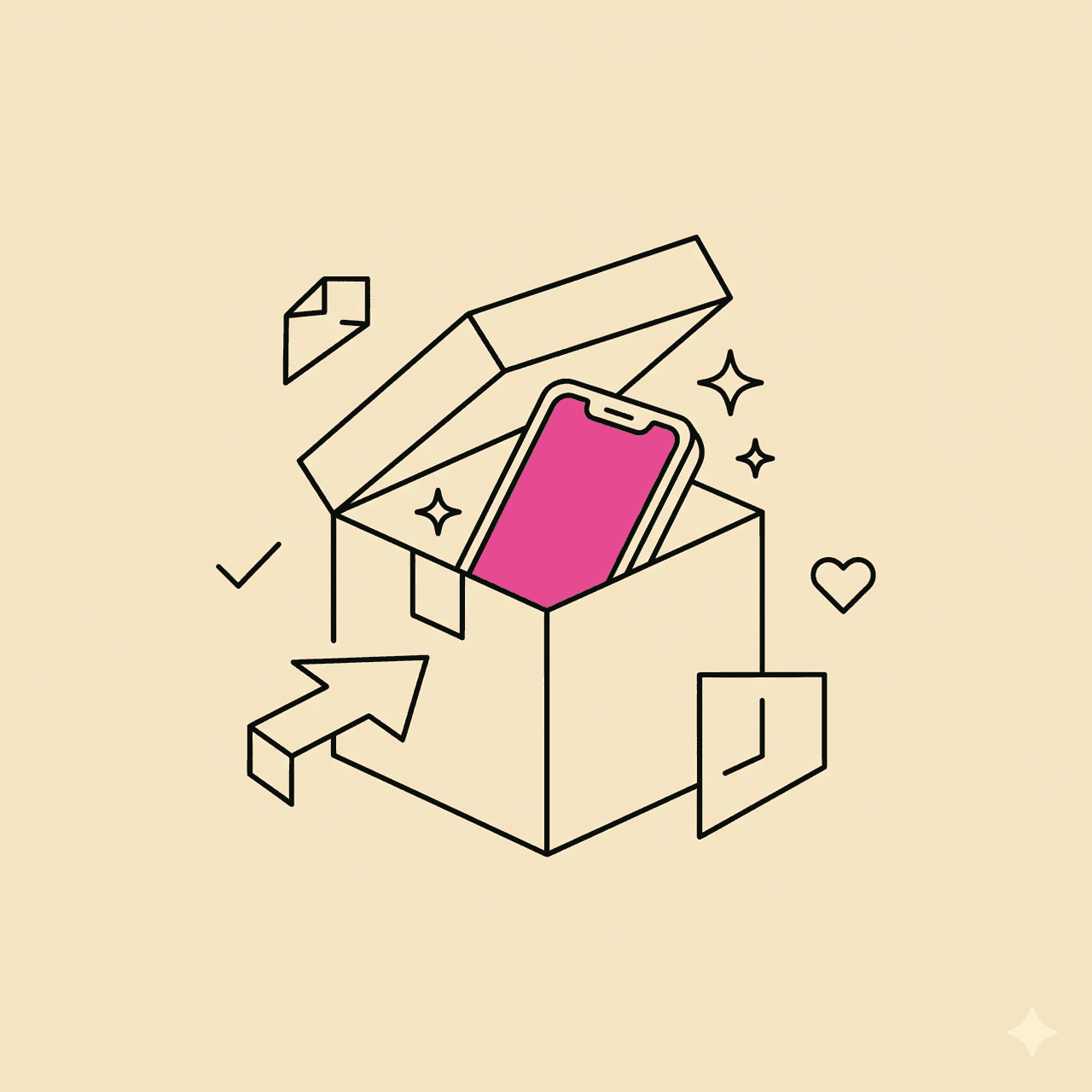 利用開始。 のイラスト